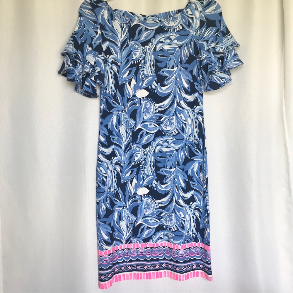 Lilly Pulitzer Dianna Dress in Navy, NWT, size XXS - Picture 2 of 9
